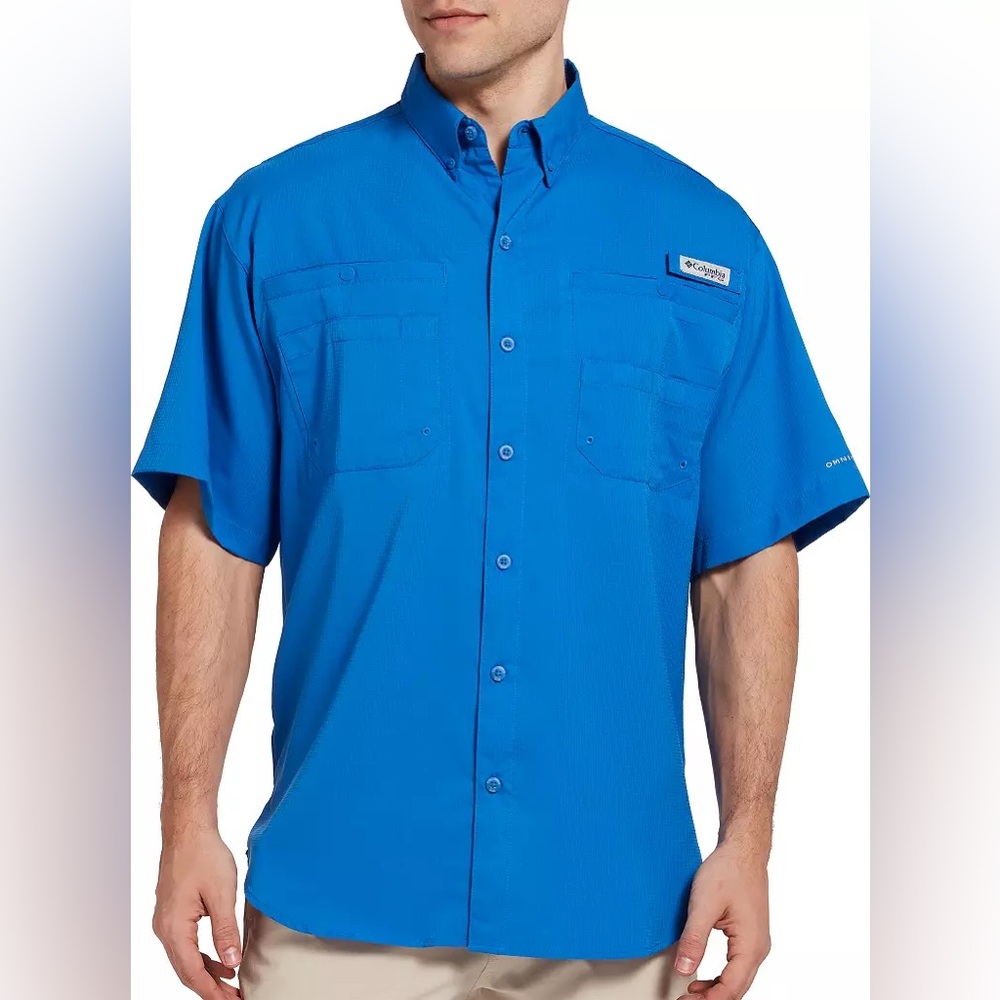 Men’s Columbia sportswear Blue Button-Up Shirt